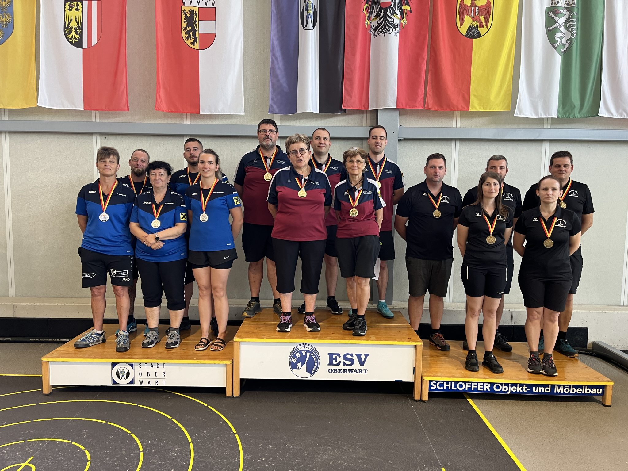 Tauchen verteidigt Landesmeister Mixed Titel